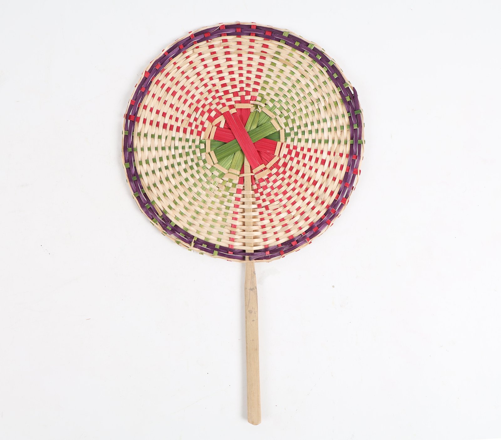 Bamboo Handfan Multi Color (2)